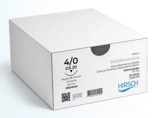 Caja de sutura odontológica Polidioxanona HIRSCH