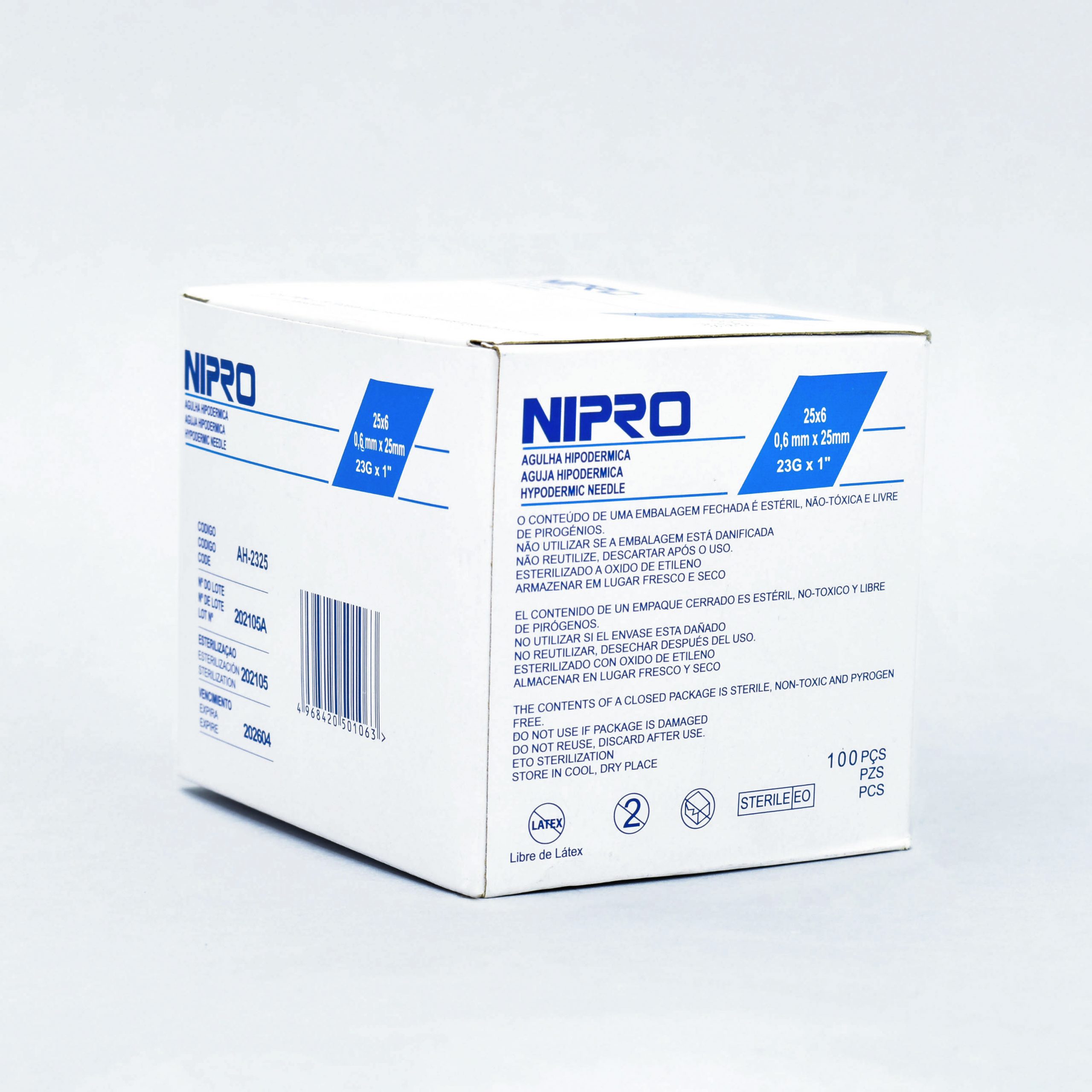 NIPRO AGUJA HIPODÉRMICA 23G - Imagen 2